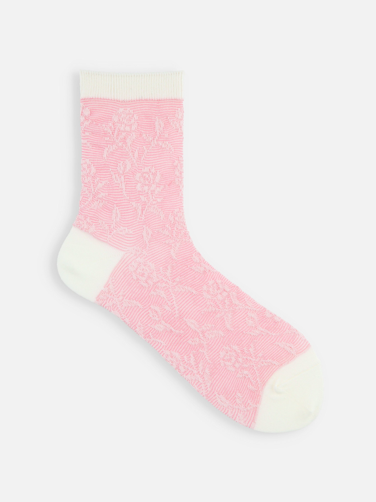 Float Flower Translucent Crew Socks