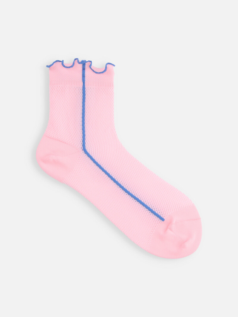 Dry Mesh Merrow Side Line Ankle Socks