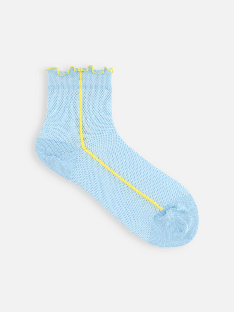 Dry Mesh Merrow Side Line Ankle Socks