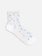 Small Flower Float Low Crew Socks