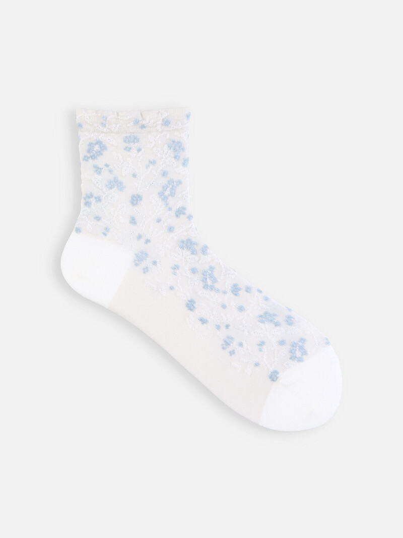 Kleine Flower Float Low Crew Socken