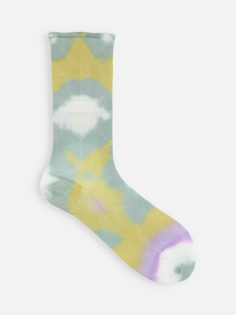 Tie & Dye Mesh Crew Socks