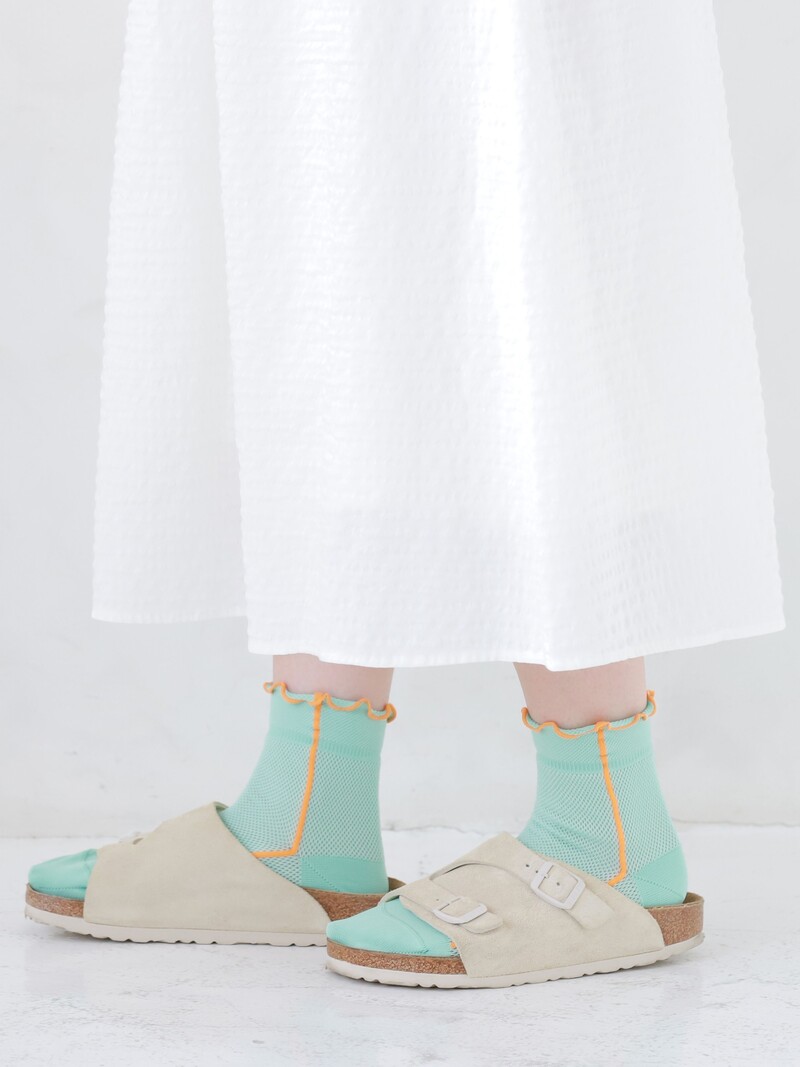 Dry Mesh Merrow Side Line Ankle Socks