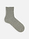 Linen/Cotton Heathered Rib Short Socks M