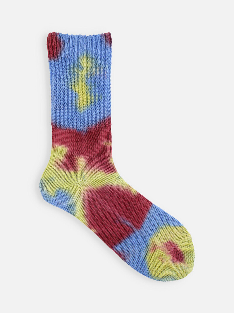 Tie & Dye Rib Crew Socks