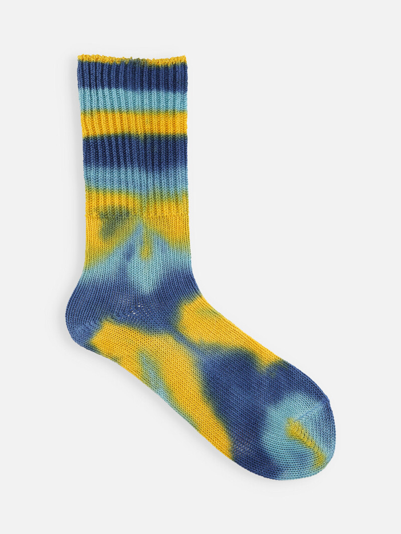 Tie & Dye Rib Crew Sokken