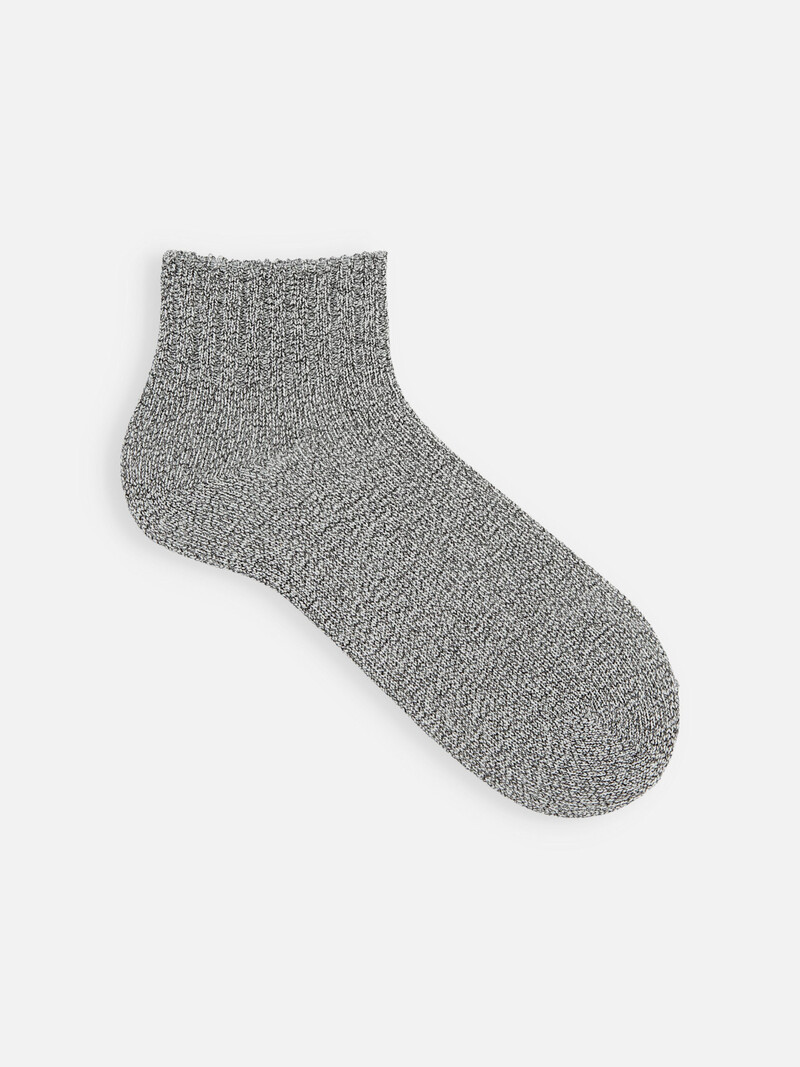 Calzino semplice in filato di cotone/washi ritorto