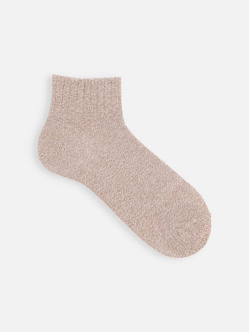 Calzino semplice in filato di cotone/washi ritorto
