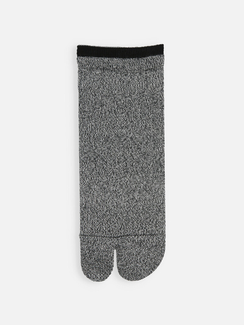Calzino corto Tabi in cotone con bordo bicolore L