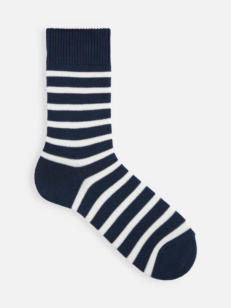 Mi-chaussette rayure large