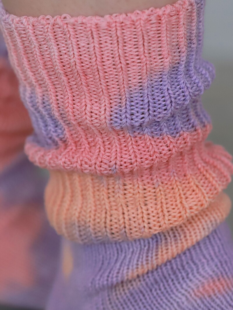 Tie & Dye Rib Crew Socks