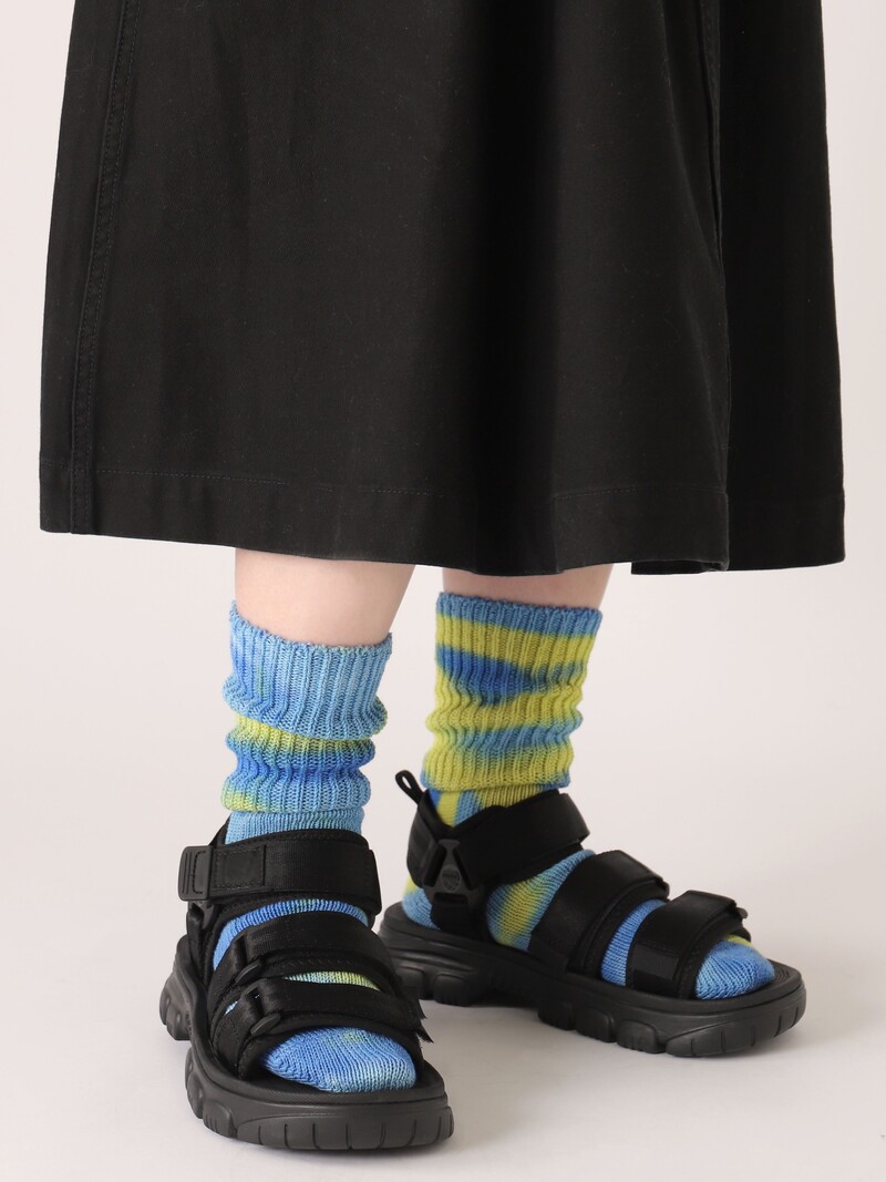 Tie & Dye Rib Crew Socks
