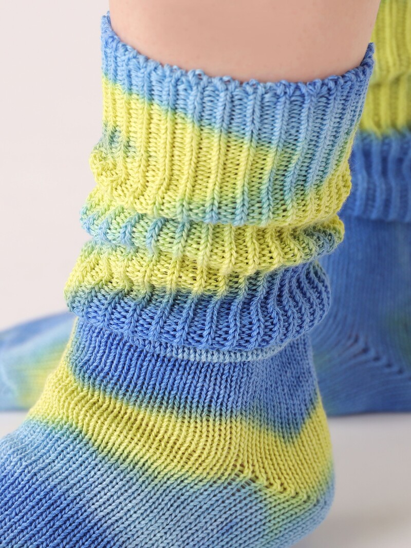 Tie & Dye Rib Crew Socks