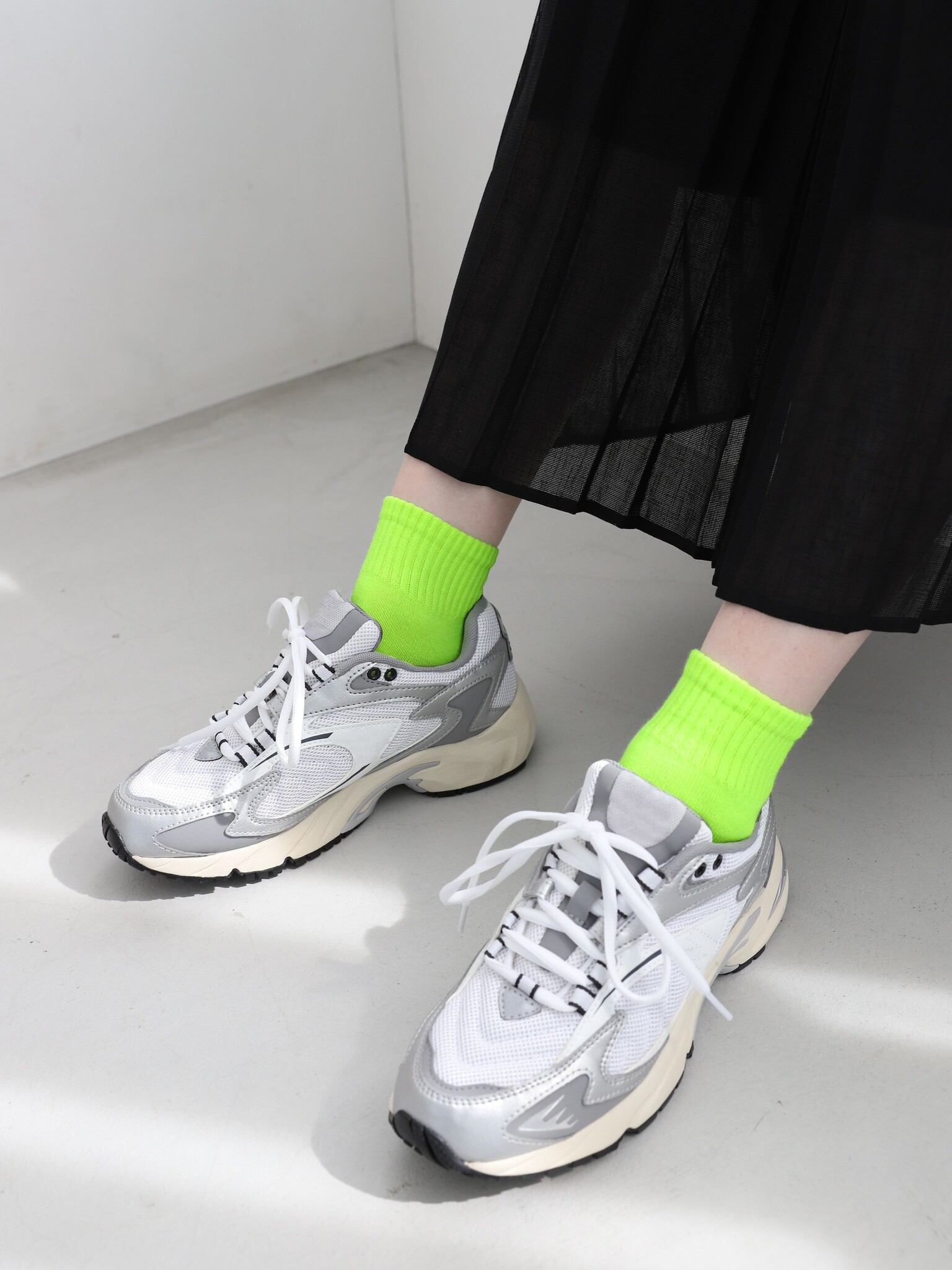 Socquette côtes américain déperlante S