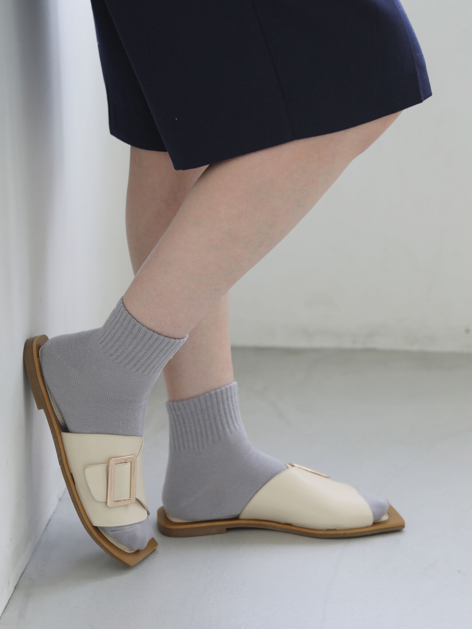 Meia americana canelada impermeável M