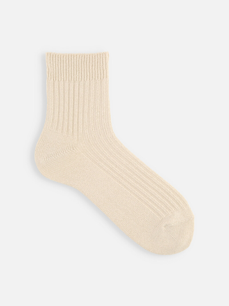 Kurze Socken aus Washi-Mix mit klassischem Rippmuster
