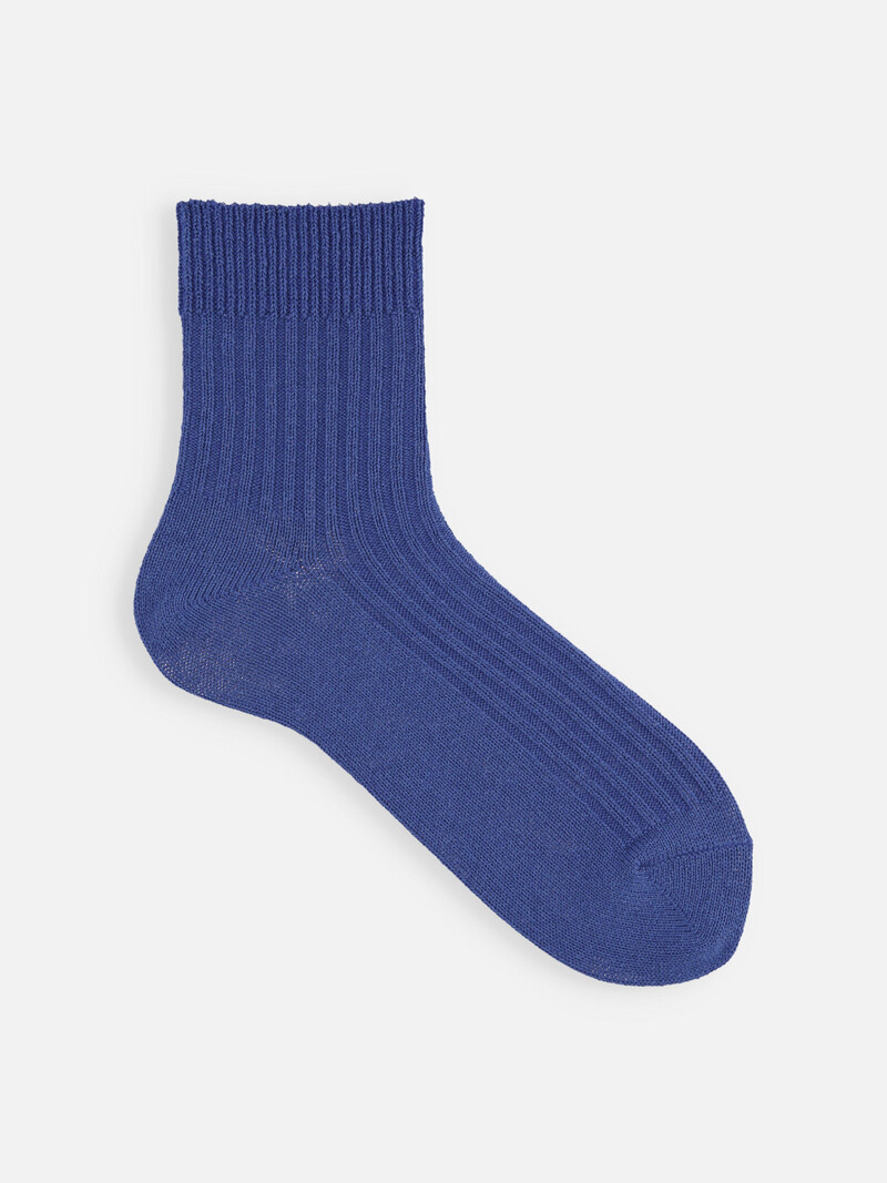 Kurze Socken aus Washi-Mix mit klassischem Rippmuster