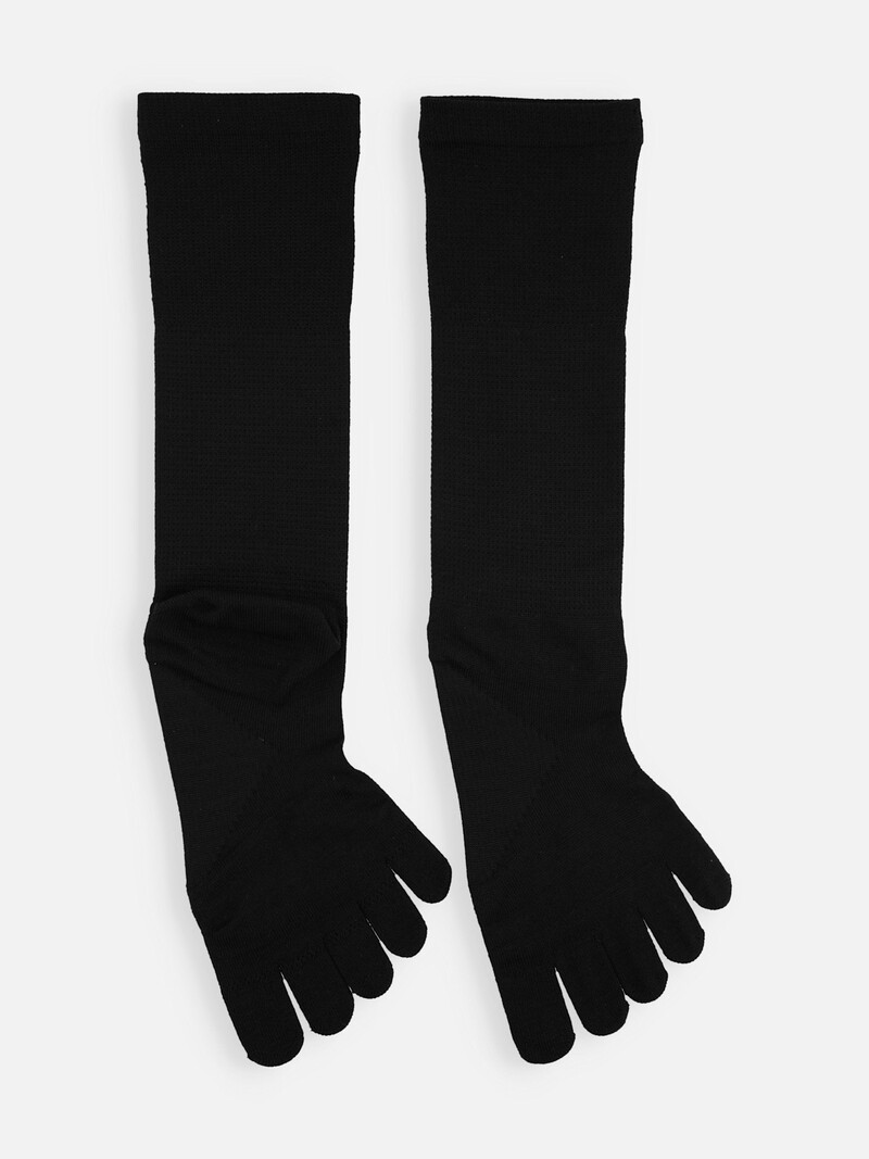 Calcetines deportivos de cinco dedos hasta la pantorrilla para negocios L