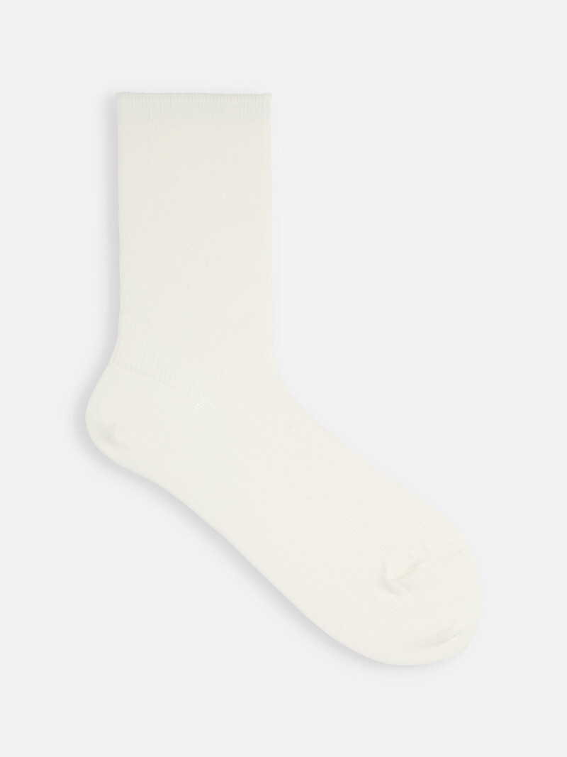 Socquette en coton côtes fines 1x1