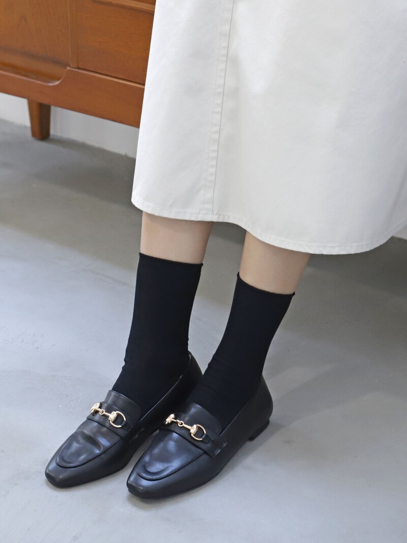 Niedrige Crew-Socken aus fein gerippter Baumwolle