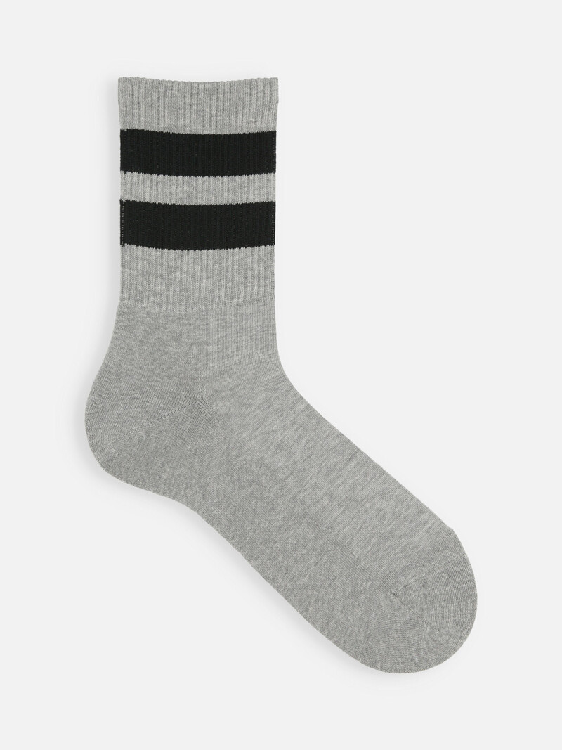 American Ribed Top Line Short Socks