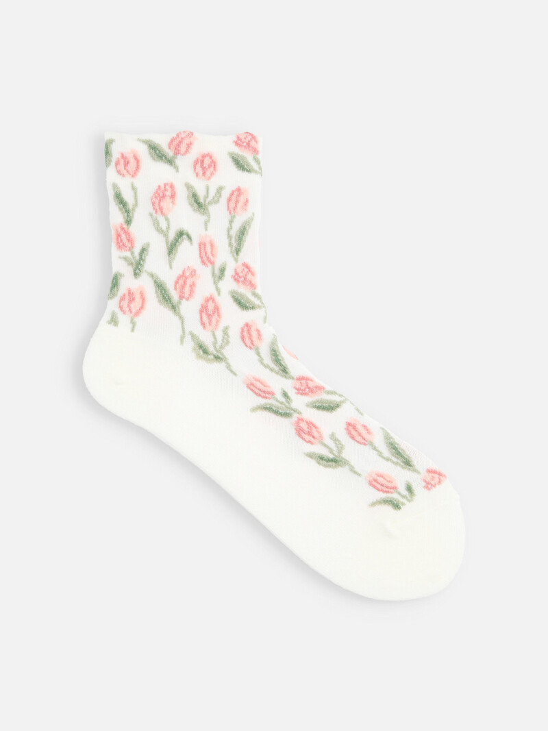 Tulip Float Low Crew Socks