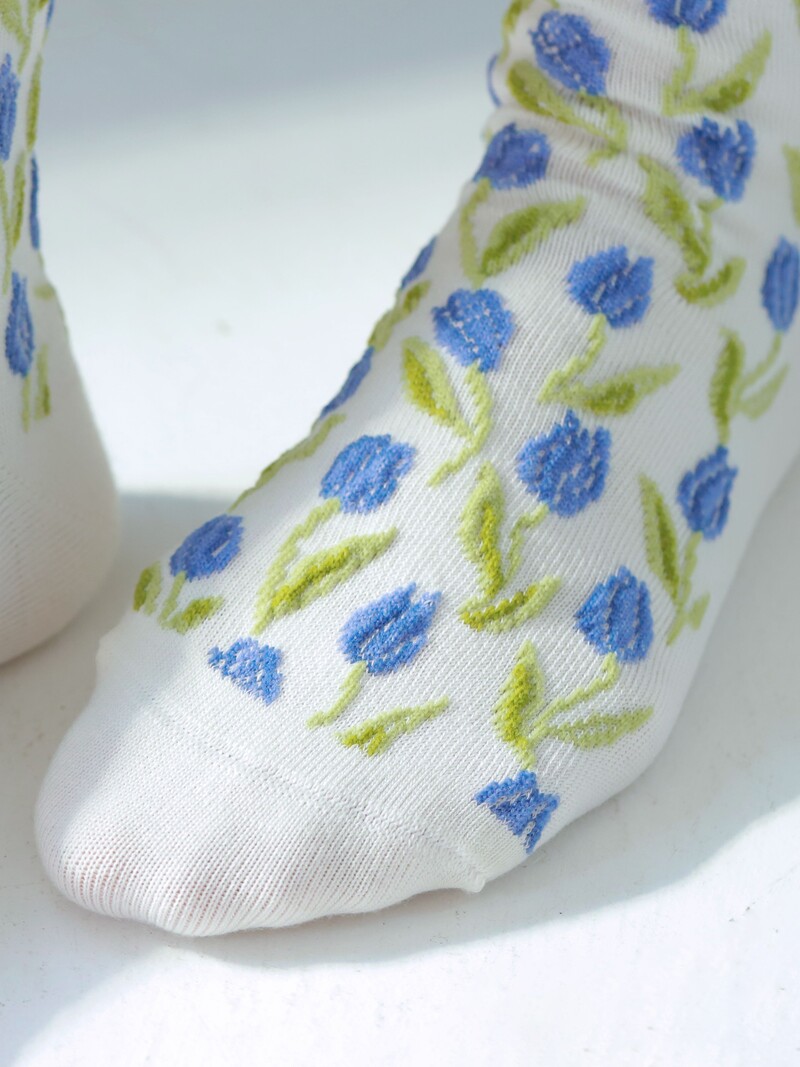 Tulip Float Low Crew Socks