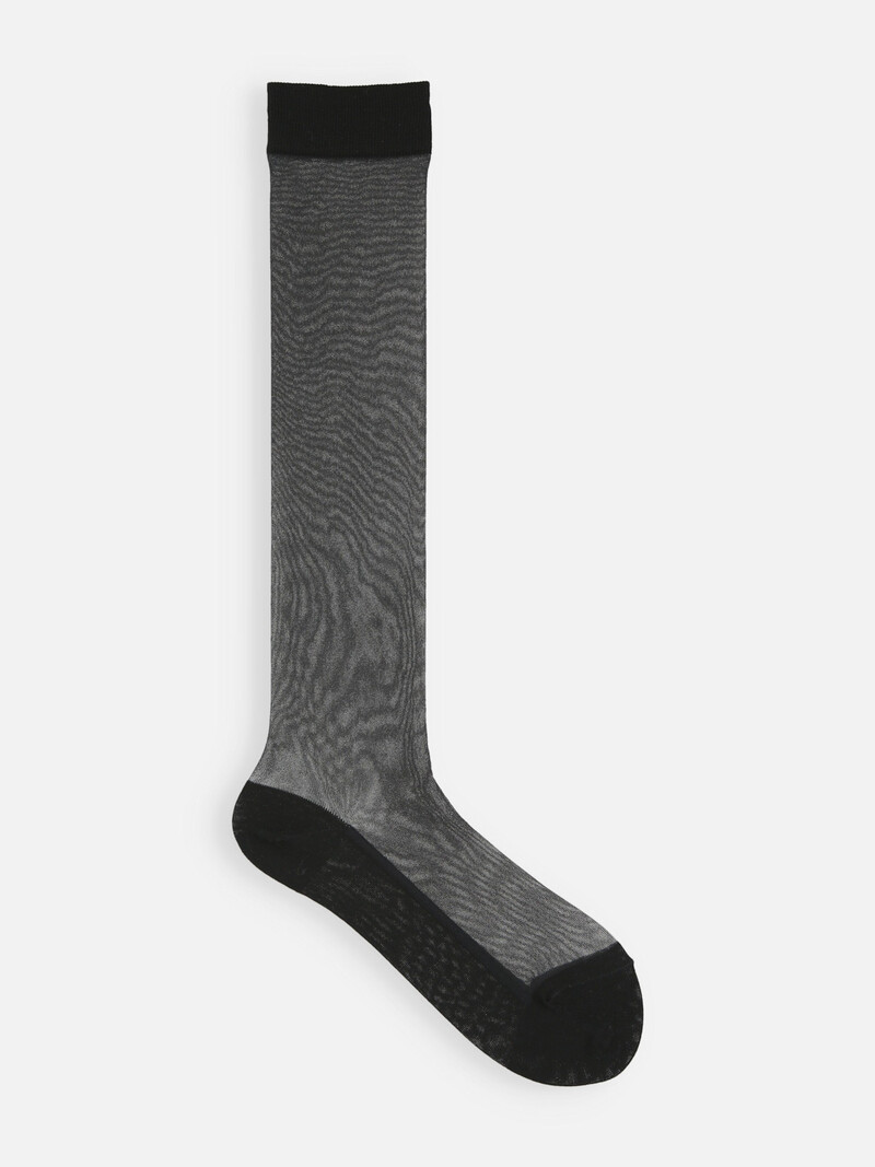 Calcetines altos de tul liso
