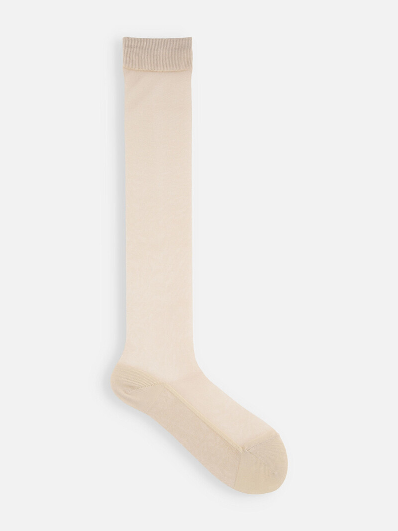 Calcetines altos de tul liso