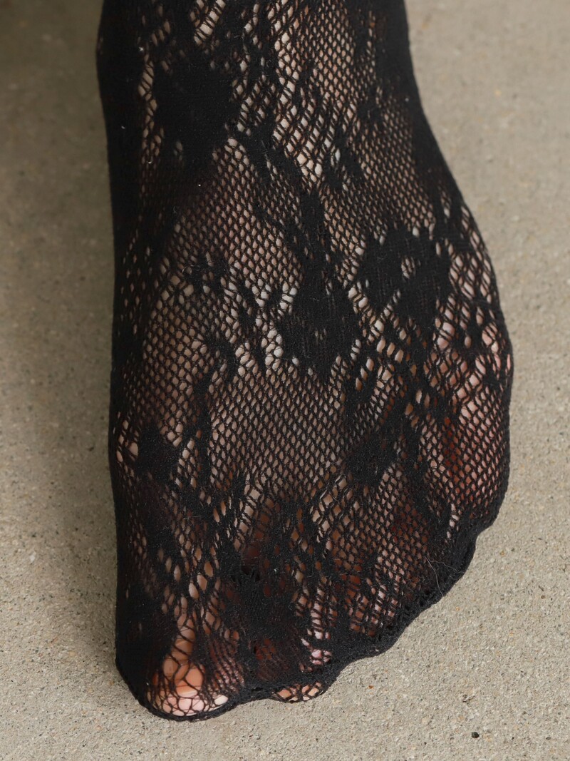 Collant in pizzo fiori Raschel