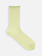 Sheer Lamé Rib Crew Socks