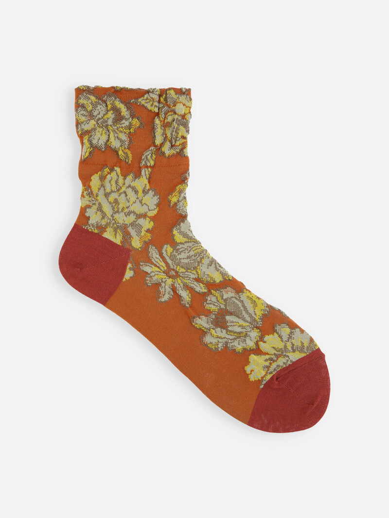 Float Flowers Low Crew Socken