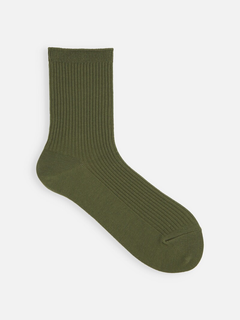 Mi-chaussette côtes 2x2 moyenne jauge S