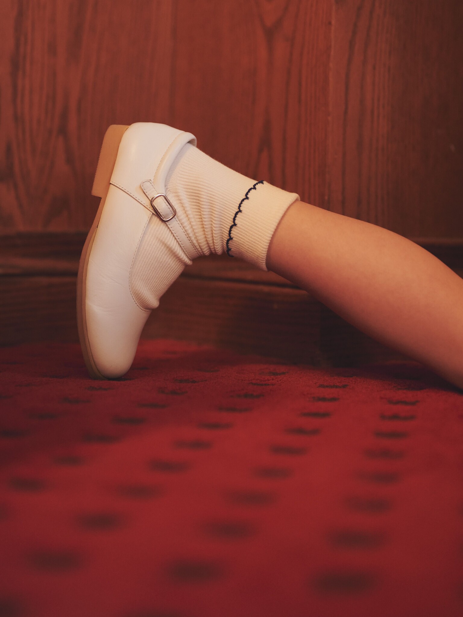 Picot-vouwsokken voor kinderen, 19-21 cm