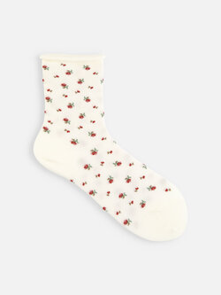 011133089 SQ petites roses gauffré bord roulé