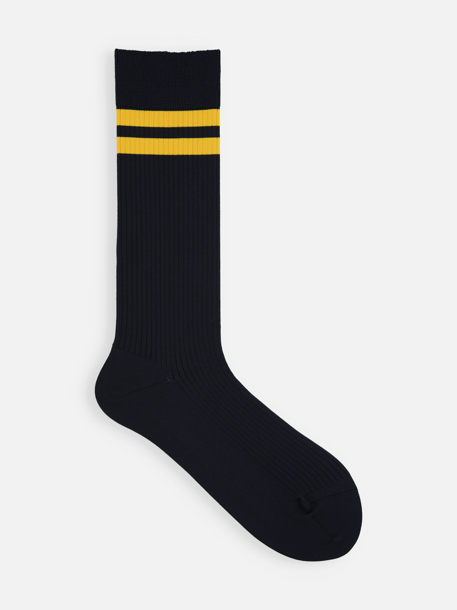 Droge sokken met twee strepen en een kwart