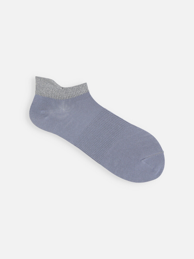 Achilles Support Lamé Top Trainer Socks