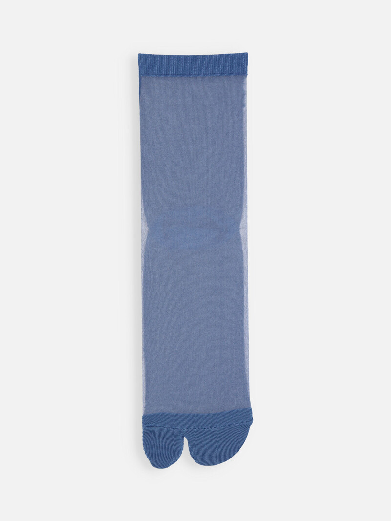Transparente zweifarbige Tabi Low Crew Socken S