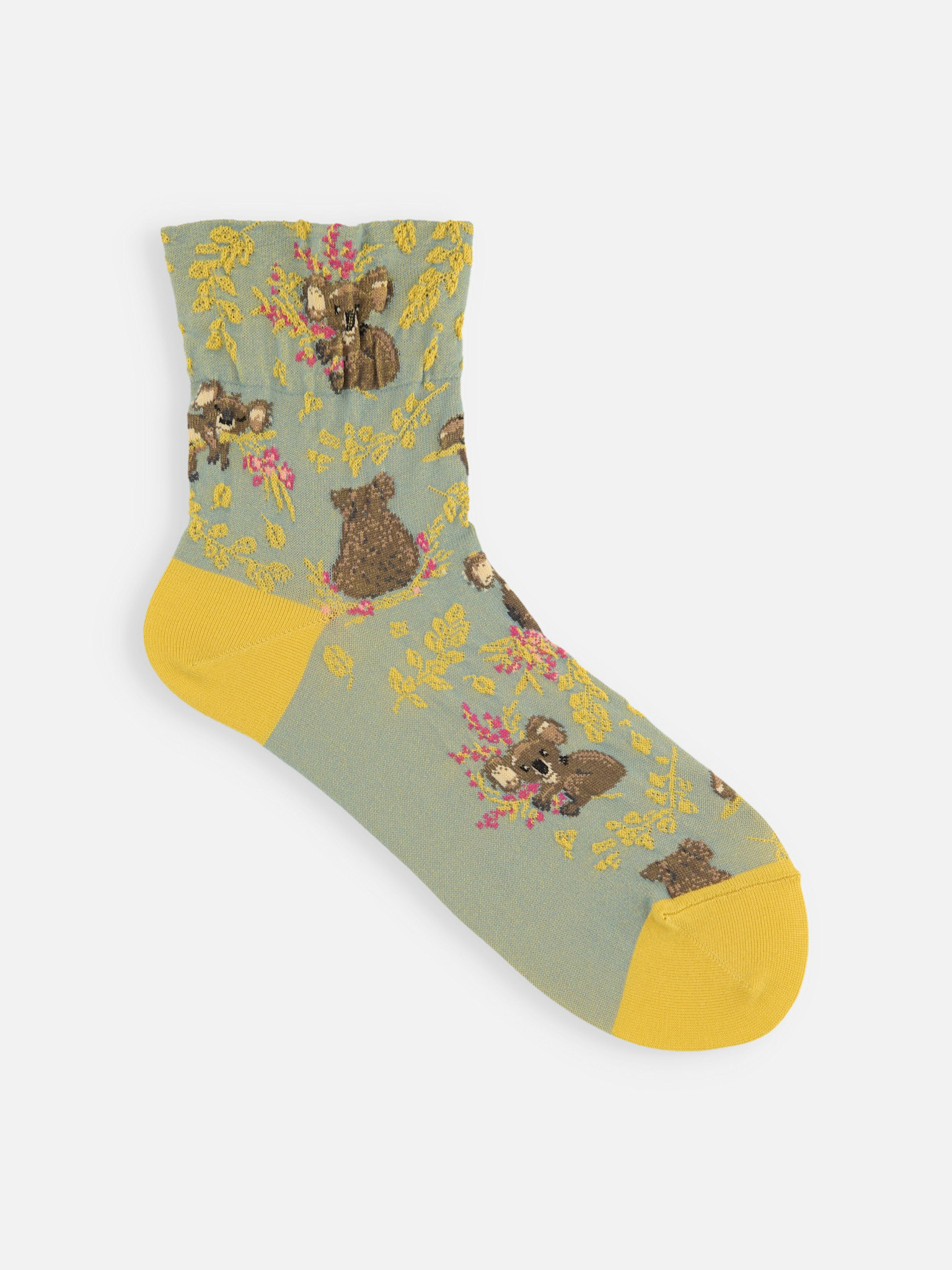 Socquette motif Koala en coton bio