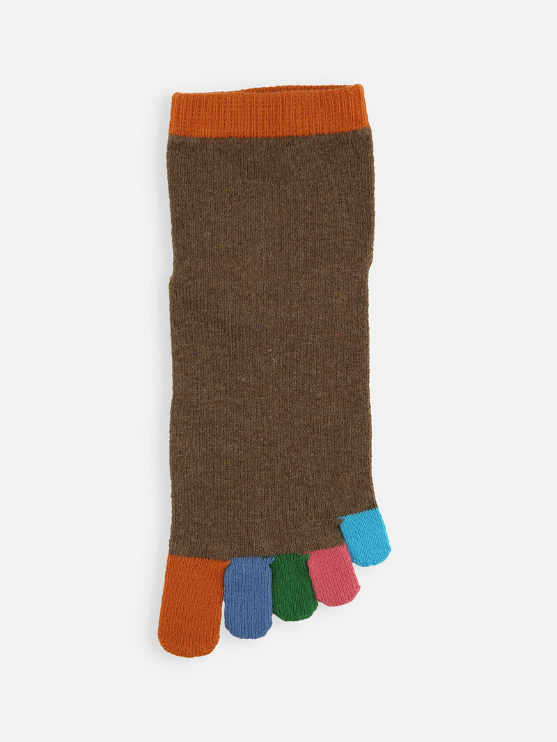 Rainbow Toe Short Socks M