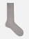 Mi-chaussette côtes 3x1 en soie premium M