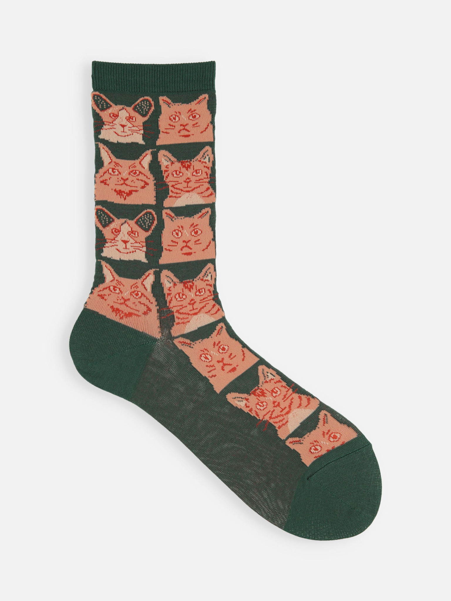 Mi-chaussette motif Manga chats S