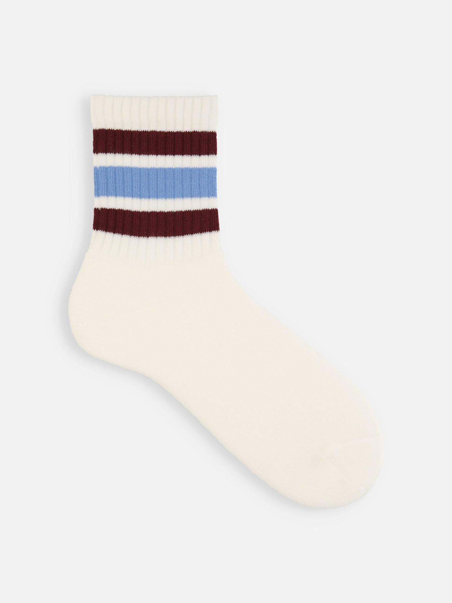 Sporty American Rib Pile Crew Socks M