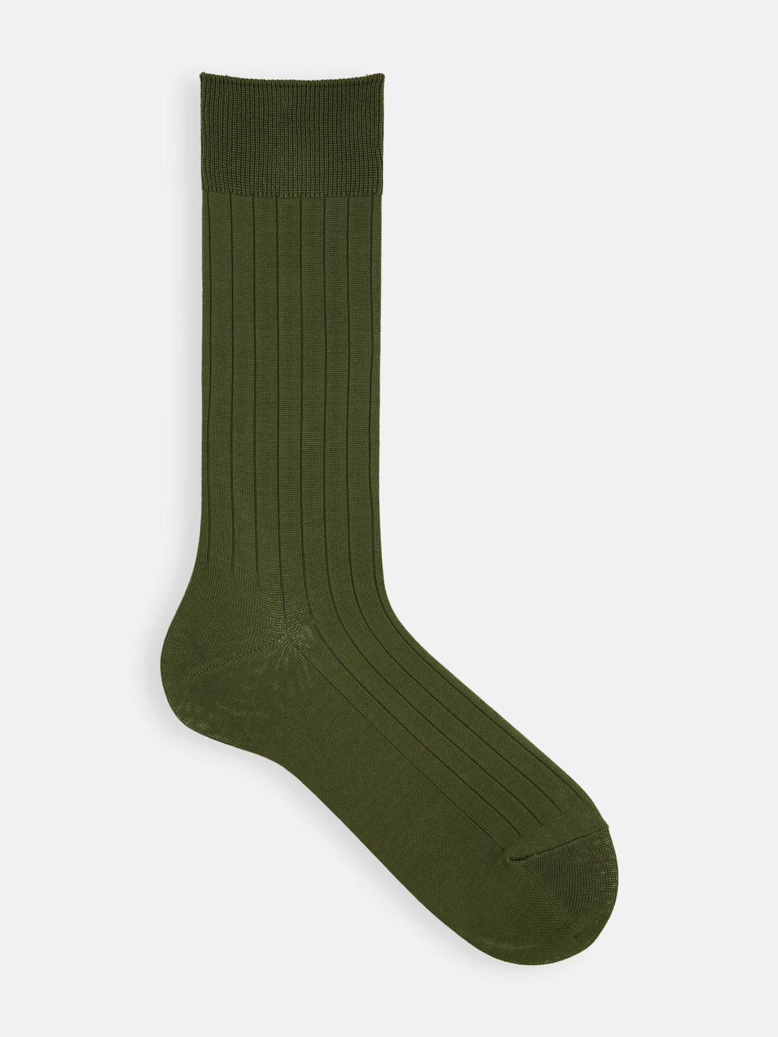 Calzino a metà polpaccio a coste 9x2 RS M