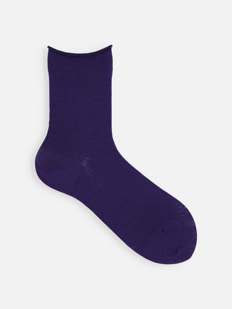 Premium Finest Merino Rolltop Low Crew Sokken S