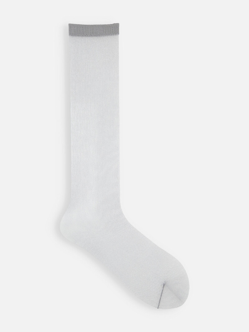 Tulle Sheer Hi-Cut Socks