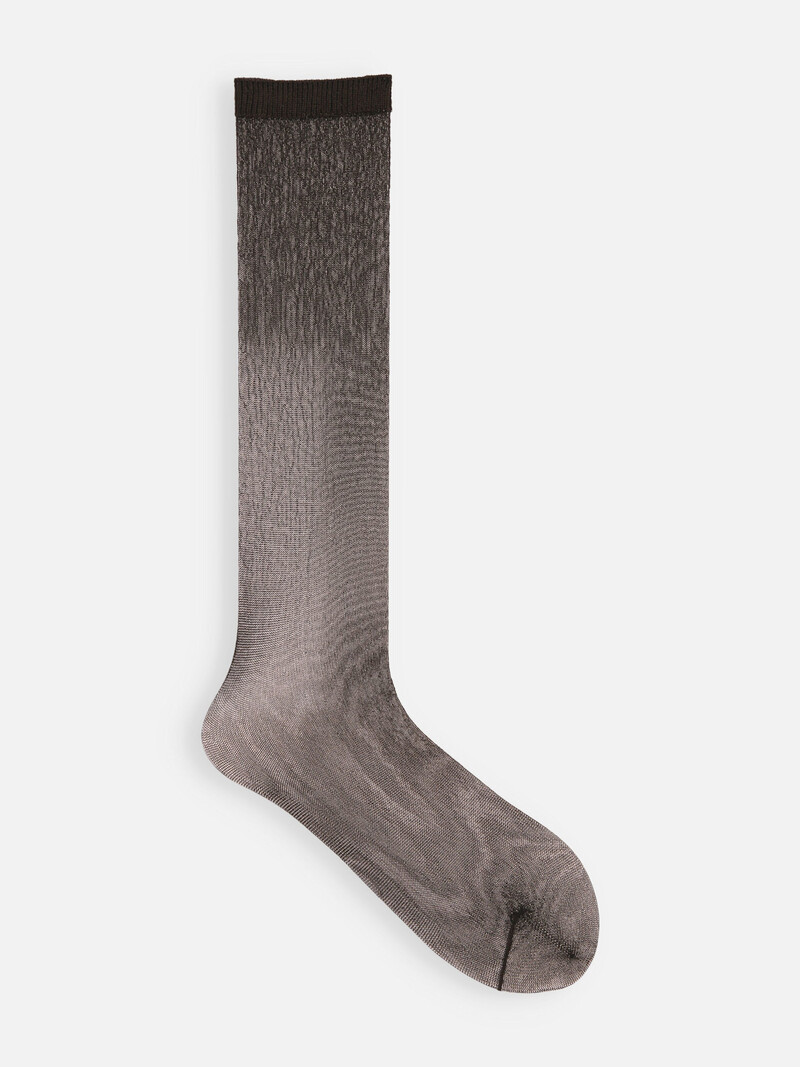 Calcetines altos de tul transparente