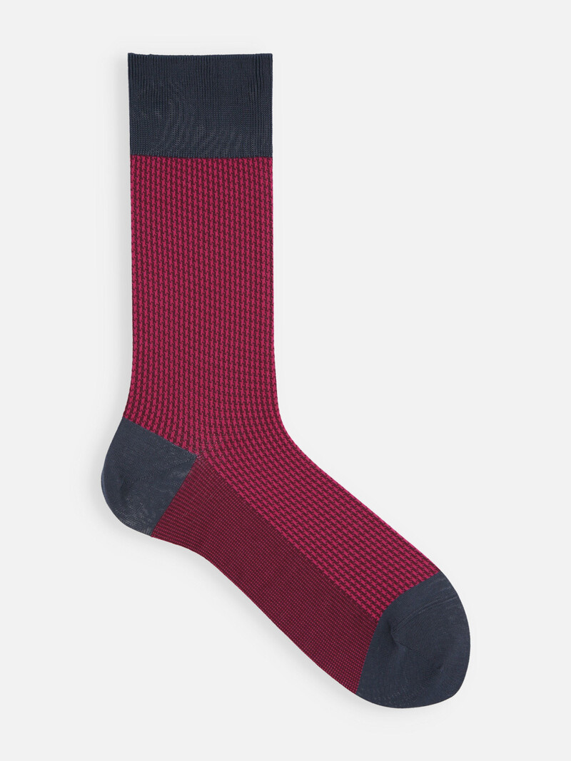 Jacquard Houndstooth Crew Socken L