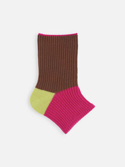 011190022 Chaussette de talon panneau contrasté