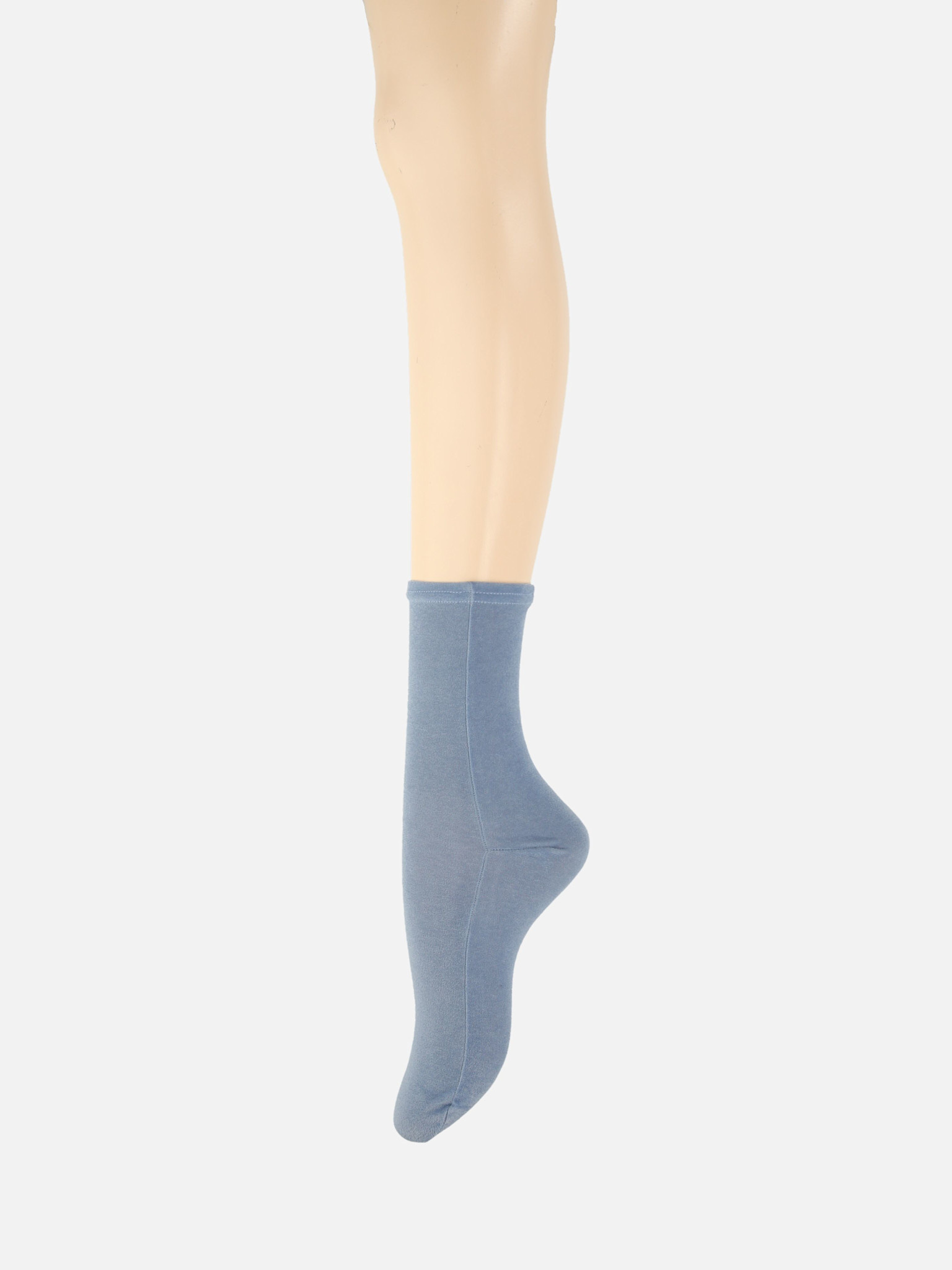 Mi-chaussette en velour